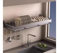 Genérico Multi Over The Sink Drying Drying Rack Wall-Mounted Space-Saving KitchenVersátil 39.4in Dishing Storage Rack for Home & Coming Room (2 Pack)