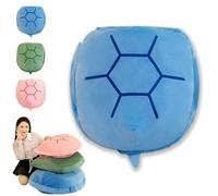 Genérico Multifunctional Giant Wearable Turtle Shell Pillow, Soft and Cozy Weighted Body Pillow for Adults, Oversized Turtleneck Design for Lounging & Sleep, for All Ages (120cm/47.2in,Blue)