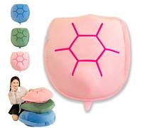 Genérico Multifunctional Giant Wearable Turtle Shell Pillow, Soft and Cozy Weighted Body Pillow for Adults, Oversized Turtleneck Design for Lounging & Sleep, for All Ages (80cm/31.4in,Pink)
