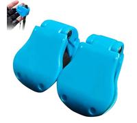 Genérico Multifunctional Rod Holder, Wall Mounted Fishing Pole Straps, Tackle Ties Cable Holders Fit, Portable Beach Surf Fishing Rod Clips Fixed Ball (Blue,2Pcs)