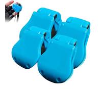 Genérico Multifunctional Rod Holder, Wall Mounted Fishing Pole Straps, Tackle Ties Cable Holders Fit, Portable Beach Surf Fishing Rod Clips Fixed Ball (Blue,4Pcs)