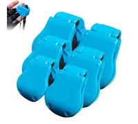 Genérico Multifunctional Rod Holder, Wall Mounted Fishing Pole Straps, Tackle Ties Cable Holders Fit, Portable Beach Surf Fishing Rod Clips Fixed Ball (Blue,6Pcs)