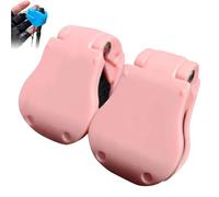 Genérico Multifunctional Rod Holder, Wall Mounted Fishing Pole Straps, Tackle Ties Cable Holders Fit, Portable Beach Surf Fishing Rod Clips Fixed Ball (Pink,2Pcs)