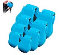 Genérico Multifunctional Rod Holder, Wall Mounted Fishing Pole Straps, Tackle Ties Cable Holders Fit, Portable Beach Surf Fishing Rod Clips Fixed Ball (Blue,8Pcs)