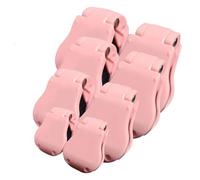 Genérico Multifunctional Rod Holder, Wall Mounted Fishing Pole Straps, Tackle Ties Cable Holders Fit, Portable Beach Surf Fishing Rod Clips Fixed Ball (Pink,8Pcs)