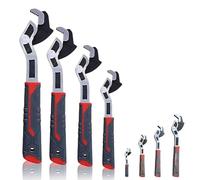 Genérico Multifunctional Self-Locking Wrench,Self Adjusting Self Adjusting Pipe Wrench, 6/8/10/12" Pipe Vise,Upgraded Universal Adjustable,Widely Used on Pipe, Screw, Nut (6+8+10+12 in)