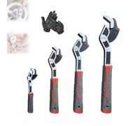 Genérico Multifunctional Self-Locking Wrench, Upgraded universal Adjustable, Adjusting 6/8/10/12in Quick Pipe Vise Wrenches, for Screws, Nuts, Car, Bicycle & Plumbing Repairs (4pcs)
