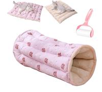 Genérico Multifunctional Soft Thicken Cat Tunnel Bed,Collapsible Reversible Indoor Winter Warm Cats Mats,Anti Slip Washable Plush Dual-Purpose Pet Bed Mat,for Rabbits, Kitten,Puppy