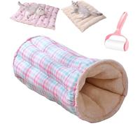 Genérico Multifunctional Soft Thicken Cat Tunnel Bed,Collapsible Reversible Indoor Winter Warm Cats Mats,Anti Slip Washable Plush Dual-Purpose Pet Bed Mat,for Rabbits, Kitten,Puppy