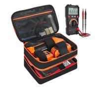 Genérico Multimeter Case Double Layer Waterproof Protective Carry Organizer