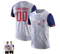 Genérico Mundial De 2026 Camiseta Futbol Personalizada, Camisetas De Futbol Con Nombre Y Número Personalizables, Camiseta Futbol Para Adultos Y Niños, Ideal Para Partidos Y Para El Día A Día