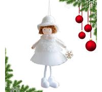 Genérico Muñeca Ángel Navideña - Navideños de Peluche | Colgante de Niña de Peluche para Pared Puerta Jardín Infantil Regalos de Boda Adultos