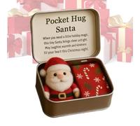 Genérico Muñeca Bebé de Navidad - Decoración Recuerdo de Fieltro - Tarjetas De Inspiración con Frases - para Novio, Hombres, Amigos, Mujeres, Compañeros de Trabajo, Adultos, Pascua, y Familia