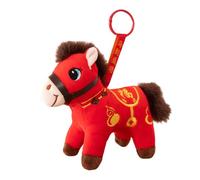 Generico Muñeca caballo año nuevo chino | Coleccionables suaves y portátiles | Juguetes de peluche caballo,para coche bolsas vitrina casa escuela oficinas café biblioteca sofás estanterías camas