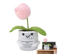 Genérico Muñeca De Flores De Ganchillo - Felpa De Punto Hecha A Mano De 13 Cm, De Apoyo Positivo | Regalo Decorativo De Ganchillo De Material Cómodo para Escritorio, Coche, Hogar, Oficina, E