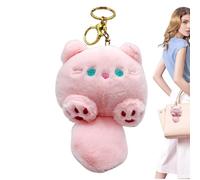 Genérico Muñeca de gato, colgante de felpa de gato chillón, Colgante de muñeco de peluche de gatito gato, Figura de gatito gato adorno para novia, San Valentín, niños, adultos, niñas, niños