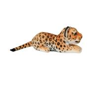 Genérico Muñeca de Guepardo Tumbada, Peluche de Leopardo, Gato de Peluche, para Temática de la Selva, Decoración, Abrazo, Regalos para Niños y Niñas, Amarillo, 25 cm