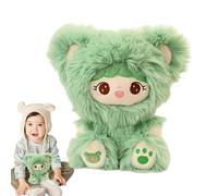 Genérico Muñeca de Lujosa muñeca con Ropa, muñeca de Peluche de Peluche,Rag Girl Cozy Cross Cuddle Wear Long Hair Bear Outfit - Adorable muñeca de Pareja para Dormir para niños Baby Lover Cumpleaños