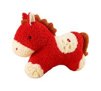 Generico Muñeca De Peluche De Año Nuevo - Recuerdo De Un Caballo Suave Rojo De 50 Cm, Animal De Año 2026 Del Caballo | Figura De La Suerte De Para Niños, Jóvenes, Familia, Amigos, Hogar,