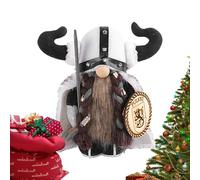 Genérico Muñeca Guerrero Vikingo,Muñeca Vikinga - Muñeco de Peluche Enano - Figura de, Escultura vikinga, Escultura de Guerrero de, Medieval, Estatua de Elfo de jardín, jardín