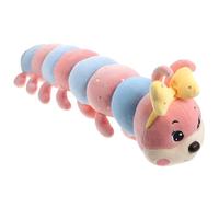 Genérico Muñeca Oruga de Peluche Rosa, Cojín Arrojadizo para Niños | Relleno de Algodón PP, Tacto Cómodo, para Casa y Decoración, Simpático Diseño Oruga
