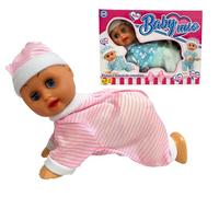 Generico Muñeca parlante gattonante muñeca ride y canta llama a mamá papá cierra los ojos Gattona Baila como un verdadero niño emite sonidos canta ride dice mamá y papá con música, colores surtidos