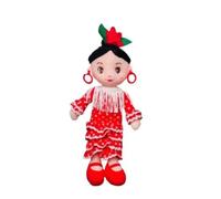 Genérico Muñeca Regional Andaluza muñeca sevillana Flamenca Peluche Original colección 35 cm. Vestido típico Flamenca Andalucía