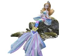 Genérico Muñeca Sirenita, De Princesa Película Clásica Inspirada | Colección Exquisita Y Suave Móvil, Regalo Cumpleaños para El Día Los Niños Navidad