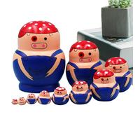 Genérico Muñecas Anidadas Infantiles - Juguete Educativo de Apilamiento con Animales - Muñecas Matrioshkas Rusas Tradicionales | para Niños Niñas Coleccionistas Amantes del Arte Decoración del