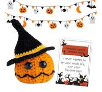 Genérico Muñecas De Ganchillo Positivas: Muñecas De Punto De Apoyo Emocional, Ganchillo De Felpa Hecho A Mano, Lindos De Piña Motivacionales con Tarjeta, Pequeño Juguete De Estímulo para Decor