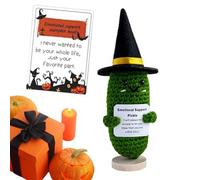 Genérico Muñecas De Ganchillo Positivas: Muñecas De Punto De Apoyo Emocional, Ganchillo De Felpa Hecho A Mano, Lindos De Piña Motivacionales con Tarjeta, Pequeño Juguete De Estímulo para Decor