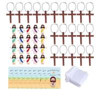 Genérico Muñecas de Jesús en miniatura: juego de tarjetas de fiesta, coleccionables de recuerdos religiosos, juguetes de ñas, diversión para esconderse y buscar | de Jesús en miniatura con