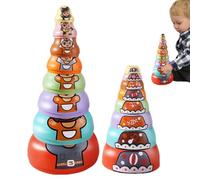 Genérico Muñecas Rusas Encajables - ABS | Muñecas Apilables Dinosaurio Resistentes A Choques Y Calor | Set Matrioshka Animales para Niños Pequeños Y Juego Infantil