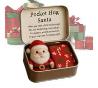 Generico Muñeco de abrazo, hecho a mano, recuerdo emocional | Abrazo navideño - para vacaciones, san, cumpleaños, mujeres, hombres, niños, buena, adultos