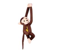 Genérico Muñeco de Mono de Peluche para Colgar, Mono de Peluche Suave, de Manga Larga, Jungla, Juguete de Interactivo para el hogar - 45cm (Marrón)