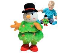 Genérico Muñeco de Nieve de Peluche Que Canta | Juguete de Baile Navideño con Muñeca de Peluche,Muñeco Interactivo Que Funciona con Pilas para Hogar Coche Hotel Sala Oficina y Fiestas