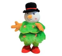 Genérico Muñeco de Nieve de Peluche Que Canta, Juguete de Baile Navideño con Muñeca de Peluche, Muñeco Interactivo Que Funciona con Pilas para Hogar Coche Hotel Sala Oficina y Fiestas