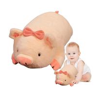 Genérico Muñeco De Peluche Cerdito Rosa Tumbado - Almohada De Peluche Rosa Animal,Cómodo Diseño De Mentira para Una Experiencia Muñecas con Forma De Animales De para Niños, Niños, Regalos D
