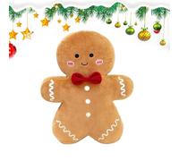 Genérico Muñecos De Jengibre De Peluche - Decoración Navideña De Galleta De Jengibre | Cojín Decorativo 35Cm Navideño Suave para Sofá Cama Dormitorio Regalo Familia