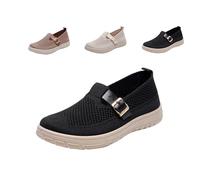 Genérico Munich Orthopedic Sandals,Woven Orthopedic Breathable Walking Sneaker,Soft Sole Mesh Comfort Orthopedic Sneakers (Black, Adulto, Mujer, 40.5, Números, Sistema tallas calzado EU, mediano)