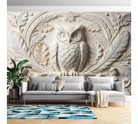 Genérico Mural De Pared Moderno Con Relieve 3D De Búho | 200 Cm (Ancho) X 140 Cm (Alto) Adhesivos De Pared Con Efecto Relieve Para Dormitorio Y Sala De Estar - No Tejido - No Autoadhesivo Búho 20