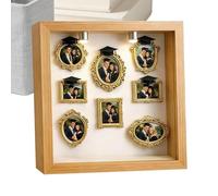 Genérico Museum Photo Frame - Tiny Museum Frames, Miniature Silhouette Crafts Case | Gold DIY Tiny Picture Frame Set For Christmas Graduation Wedding Couple Family Girlfriend
