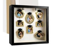 Genérico Museum Photo Frame - Tiny Museum Frames, Miniature Silhouette Crafts Case | Gold DIY Tiny Picture Frame Set For Christmas Graduation Wedding Couple Family Girlfriend