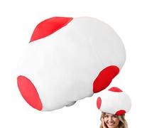 Genérico Mushroom Hat, Costume Hat Accessory, Dress-Up Headwear, Role Play Photography Props, Fun Themed Headgear for Men Women and Children, Short Plush, Pp Cotton, 14.17x9.45 Inches