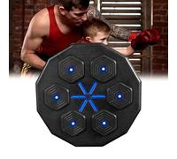 Genérico Music Boxing Machine Adultos con Guantes De Boxeo, Montaje en Pared, Plusieurs Modes d'Entraînement, Almohadilla de Boxeo con LED para Entrenamiento de Gimnasio en casa