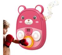 Genérico Musical Boxing Machine - Led Electronic Boxing Machine | Counting Electronic Bôxing Wall-Mounted Target Toy | Musical Punching Board Rechargeable Led Wall Target Toy for Gym Training