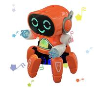 Genérico Musical Dancing Robot,17x13.5cm Interactive Octopus-Shaped Walking Robots Toy | Spatial Intelligence Flashing Lights Intelligent Sensor Toy Robot Kid Companion For Kindergarten, Courtyard
