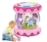 Genérico Musical Drum Toy - Musicals Light Up Rotating Toys | Creative Novelty Crawling Learning Electric Drums | Rotating Electric Drum For | Light Up Musicals Learning Toy For Birthda