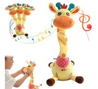 Genérico Musical Giraffe Toy - Sings, Dances & Repeats What You Say, Dancing Giraffe Plush Toy, Shining LED Lights, Interactive Voice Imitation (1pcs)