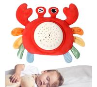 Genérico Musical Stuffed Animals for Babies,Starry Projection Stuffed Crabs with Soft Music | Multifunctional Sleep Supplies, Portable Volume Adjustable Soothing Toys for Children 0-6 Months